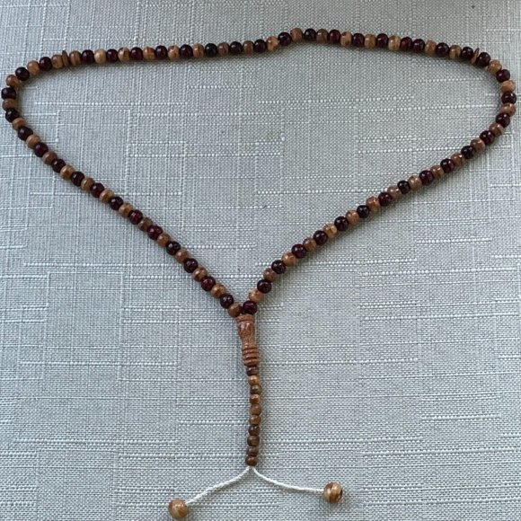 Real Wood Pray Beads Brown/Red Bead Handmade Tasbeeh Islamic Beads Tasbeh - Picture 6 of 9